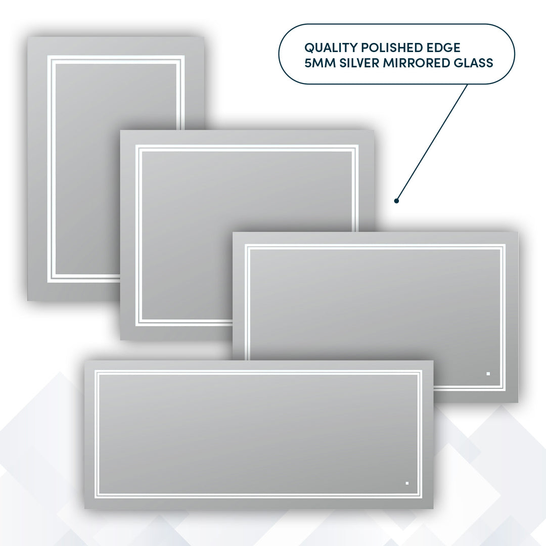 Soho 36" x 36" LED Bathroom Mirror, Anti-Fog