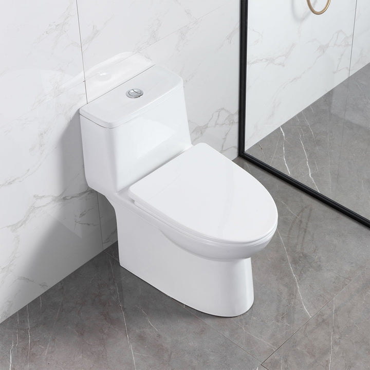 T9 ADA One-Piece Toilet, 1.1/1.6 GPF Dual-Flush in 03
