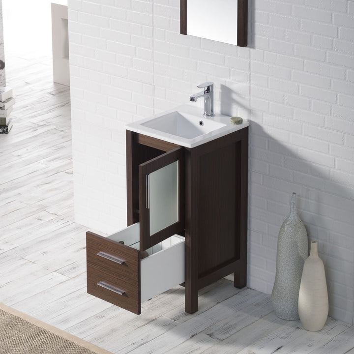 Sydney 16" Bathroom Vanity in Wenge