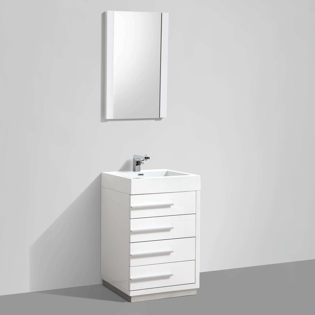 Barcelona Freestanding Single Sink Bathroom Vanity