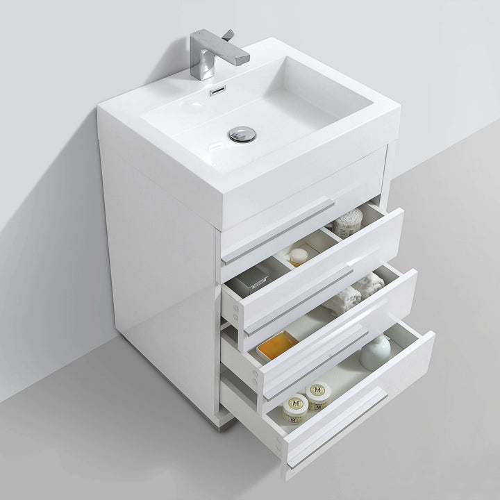Barcelona Freestanding Single Sink Bathroom Vanity