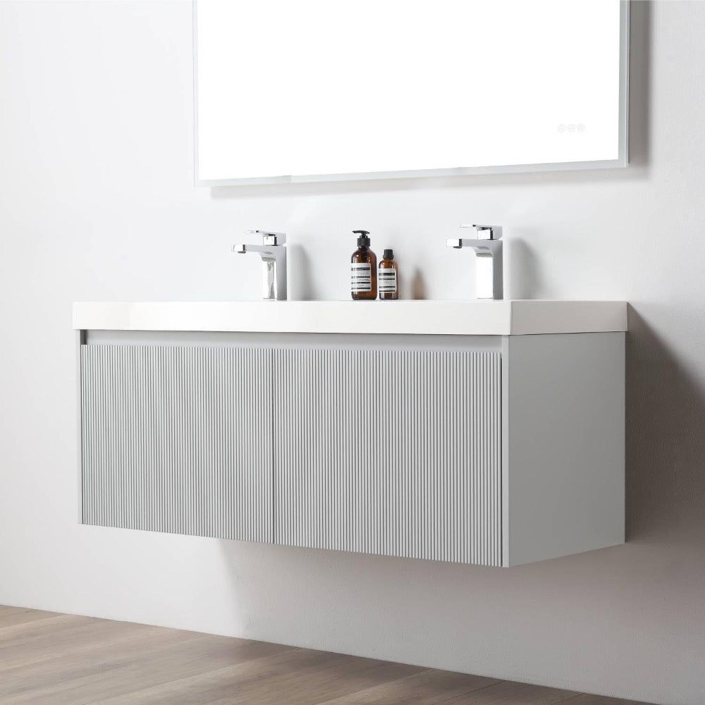 Positano Wall-Mounted Double Bathroom Vanity