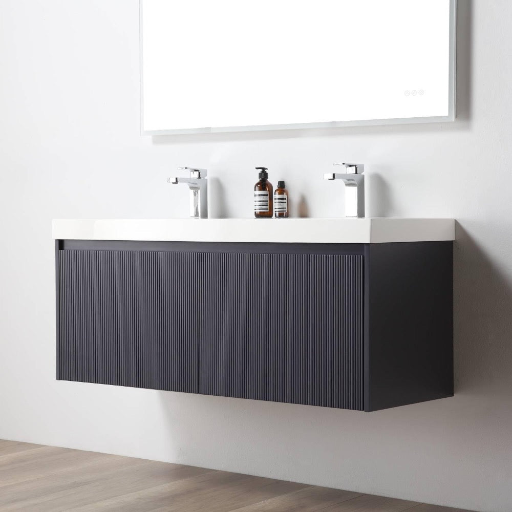 Positano Wall-Mounted Double Bathroom Vanity