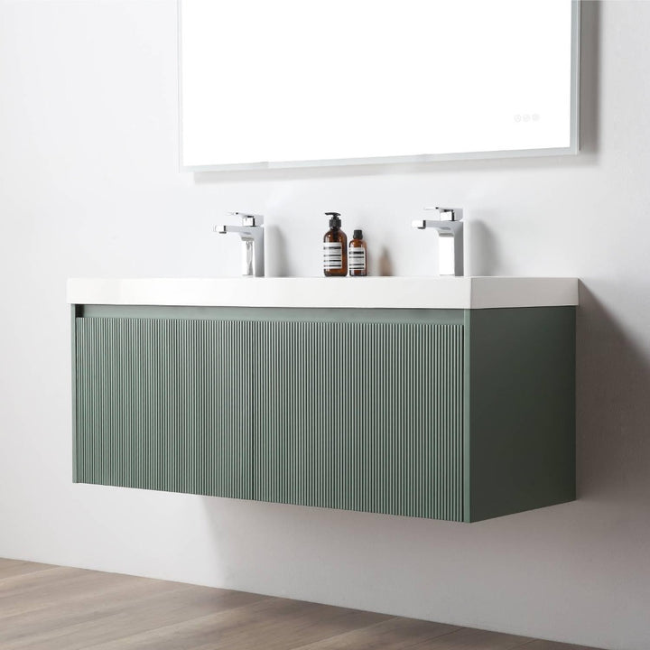 Positano Wall-Mounted Double Bathroom Vanity