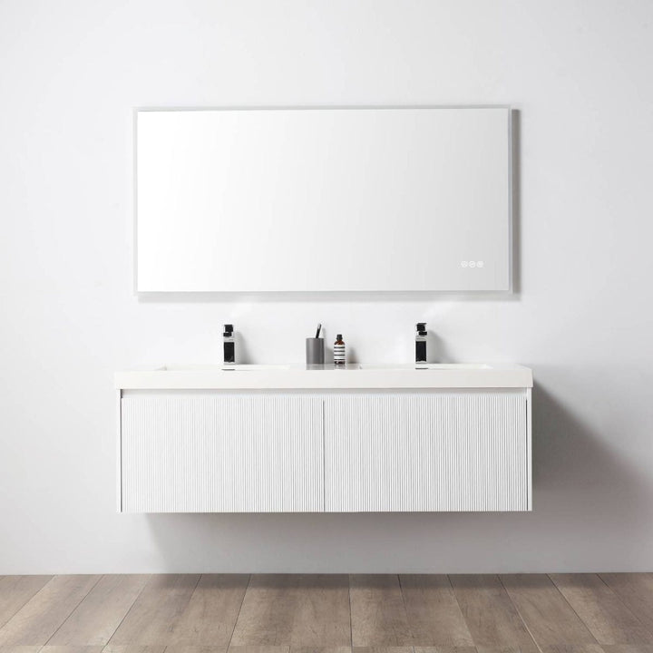 Positano Wall-Mounted Double Bathroom Vanity
