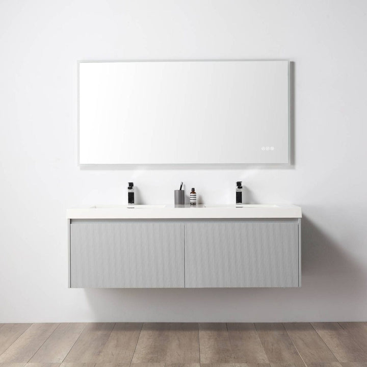 Positano Wall-Mounted Double Bathroom Vanity