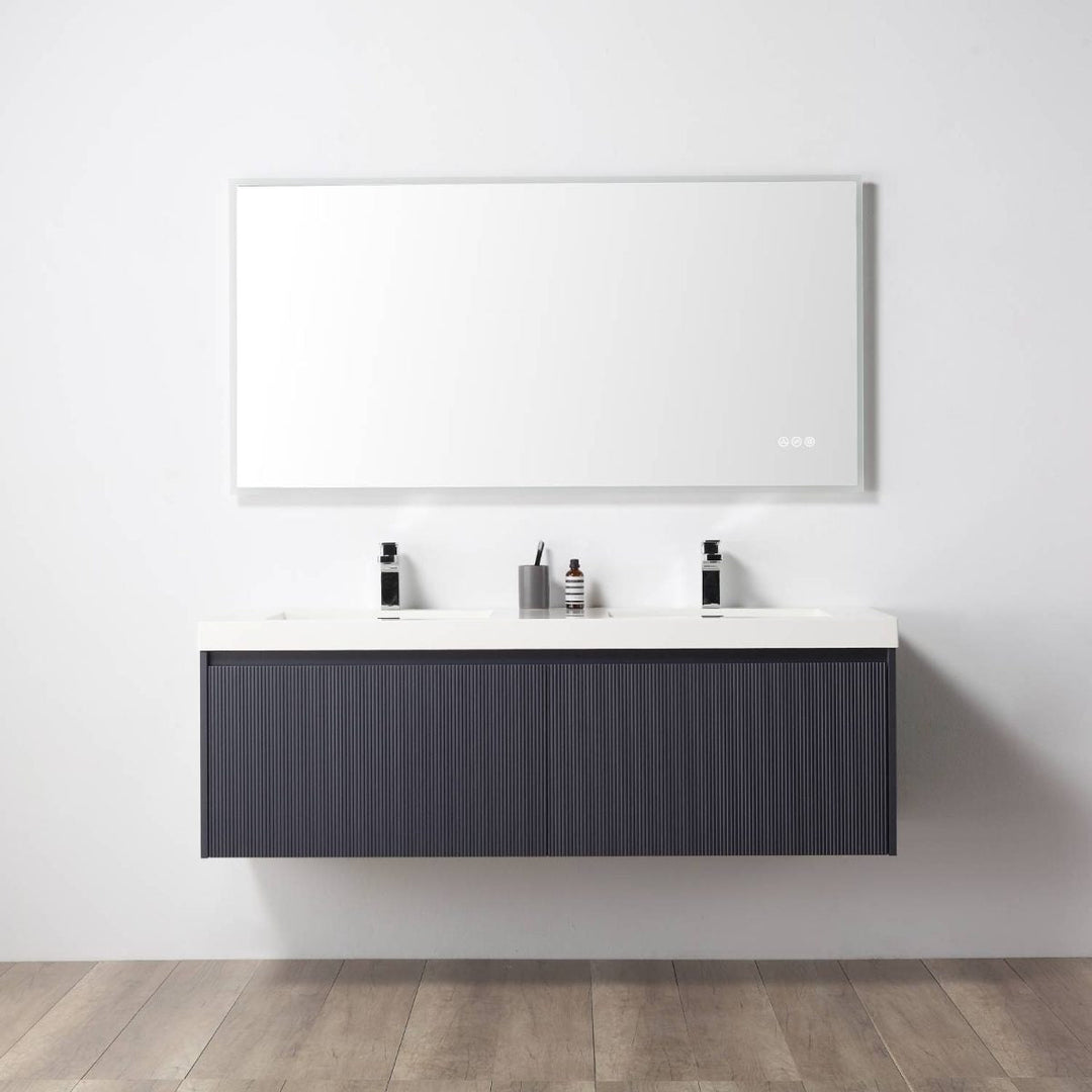 Positano Wall-Mounted Double Bathroom Vanity