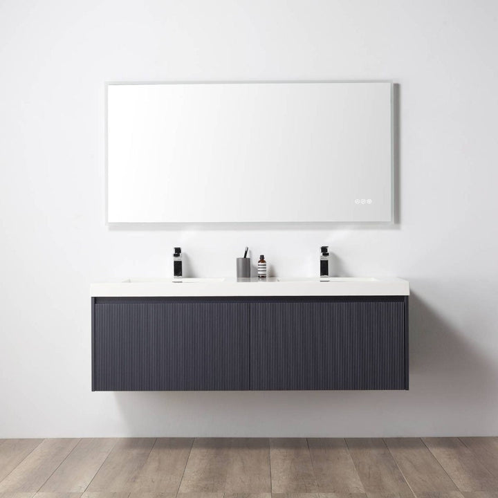 Positano Wall-Mounted Double Bathroom Vanity