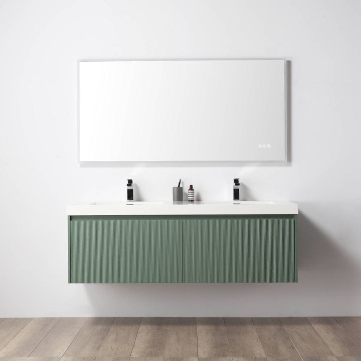 Positano Wall-Mounted Double Bathroom Vanity