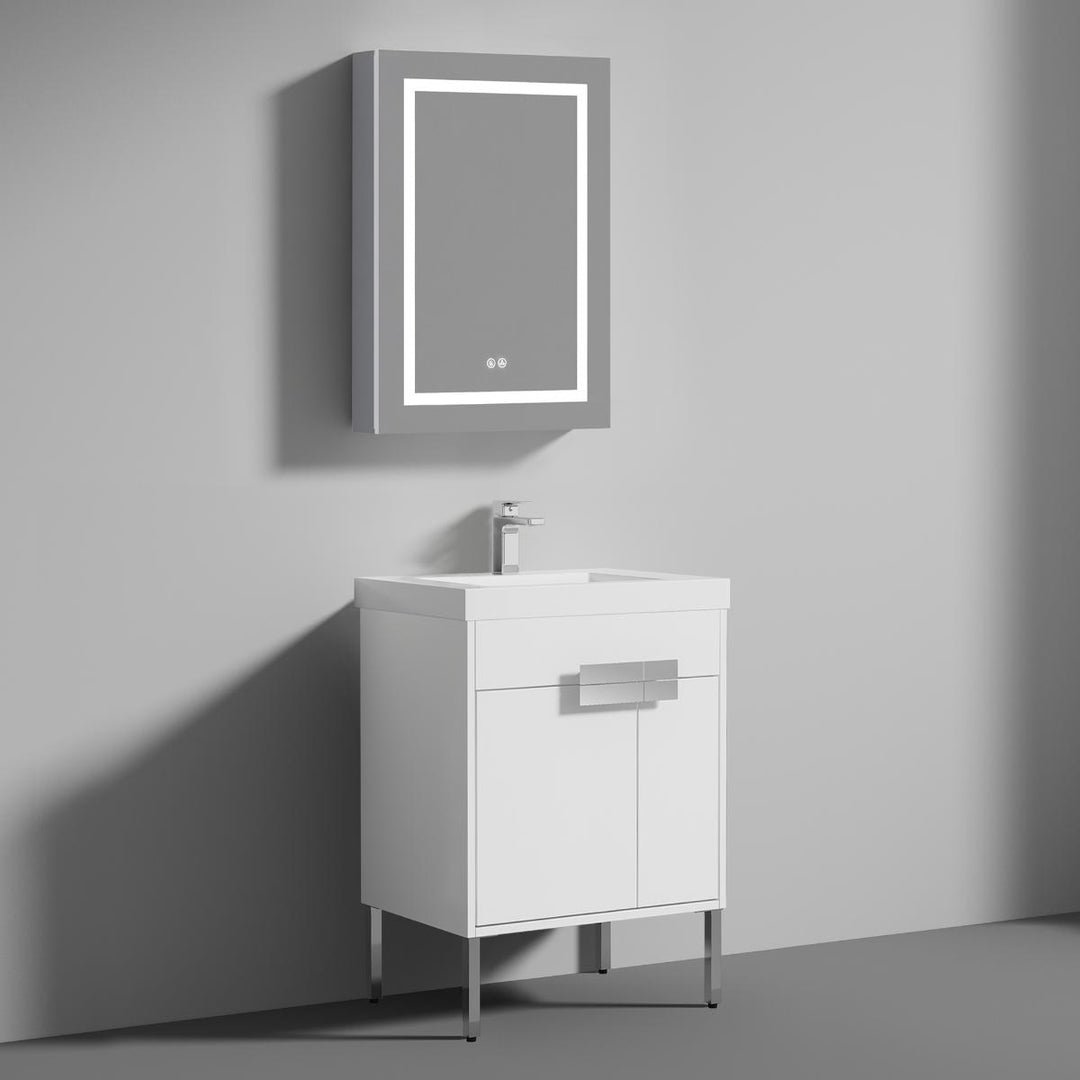 Bari Freestanding Single Sink Bathroom Vanity
