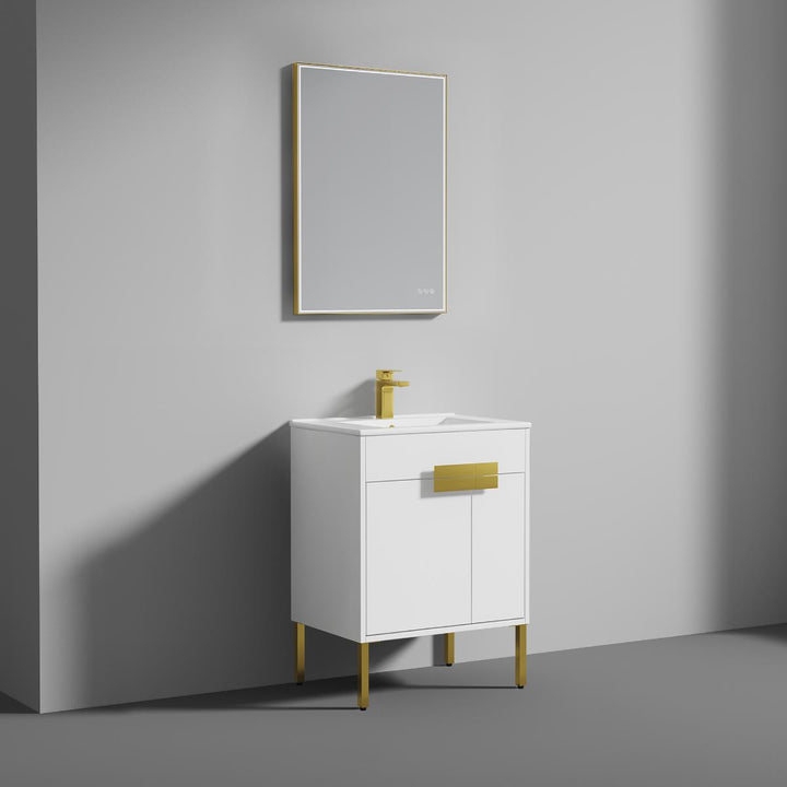 Bari Freestanding Single Sink Bathroom Vanity