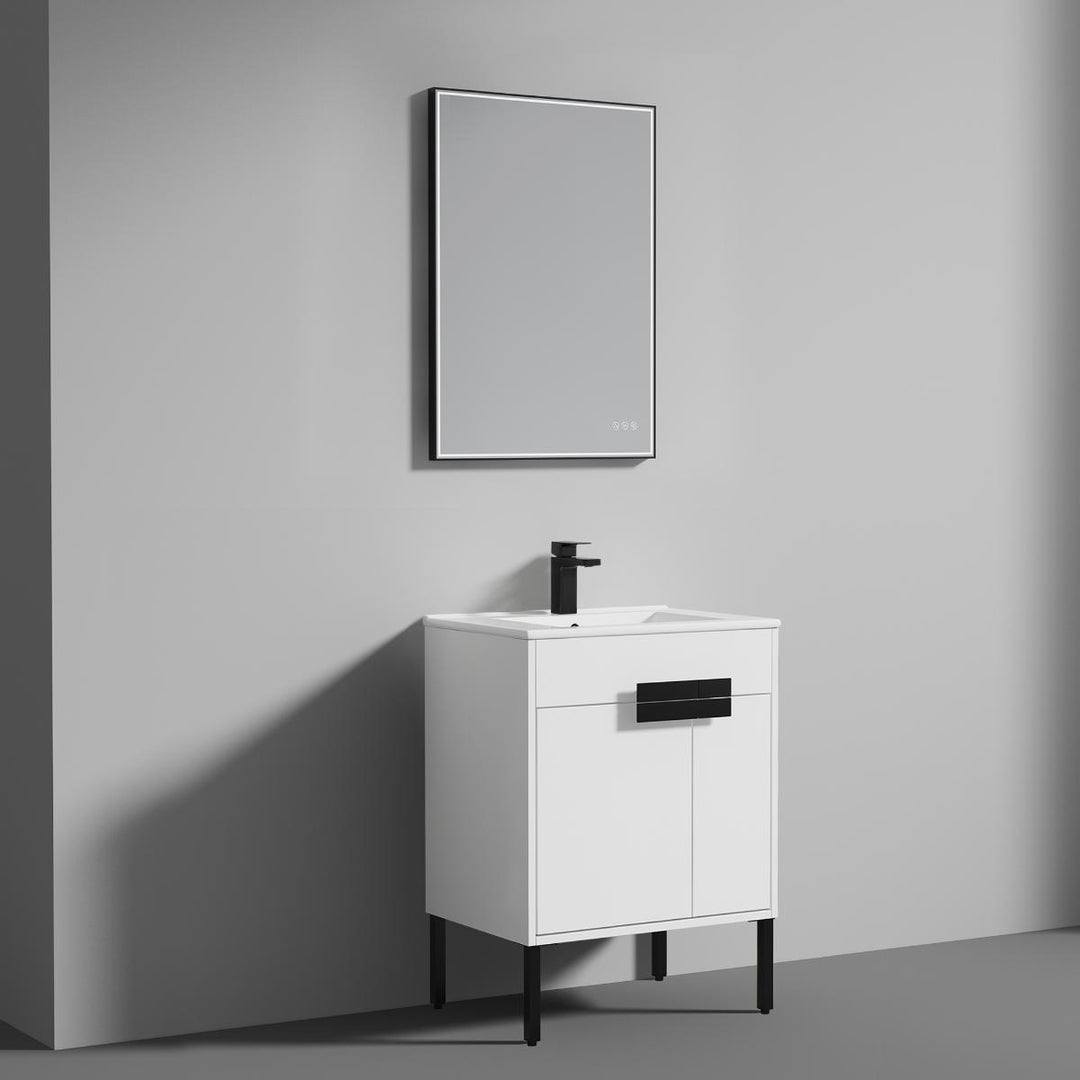 Bari Freestanding Single Sink Bathroom Vanity