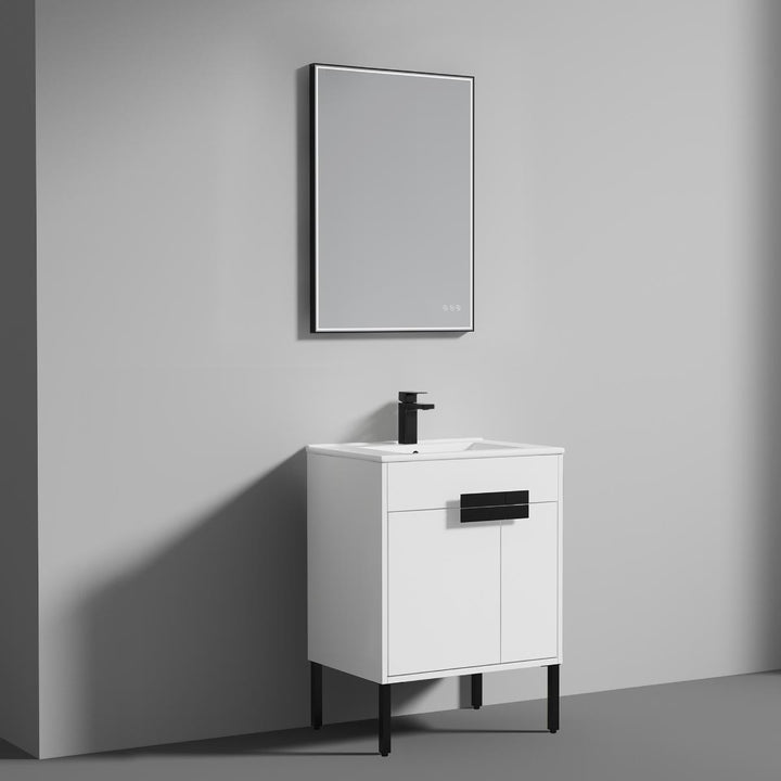 Bari Freestanding Single Sink Bathroom Vanity