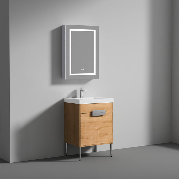 Bari Freestanding Single Sink Bathroom Vanity