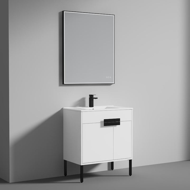 Bari Freestanding Single Sink Bathroom Vanity