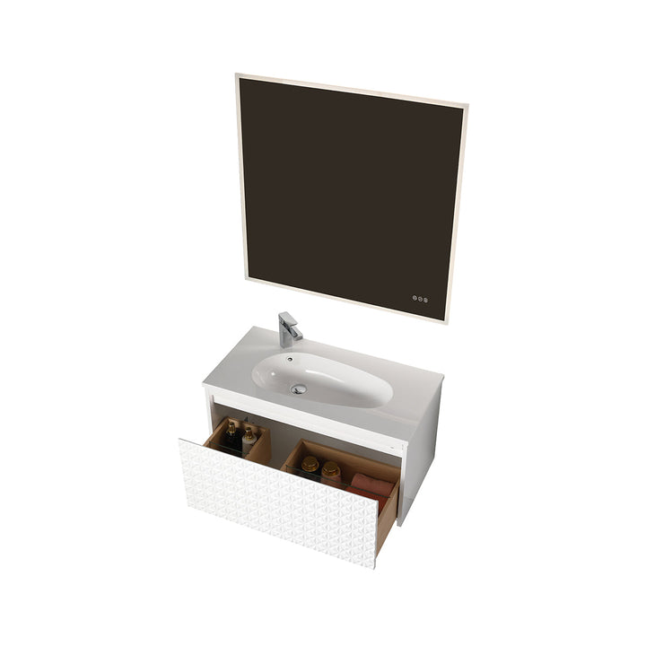 Thun 041 Wall-Mounted Bathroom Vanity with Sink