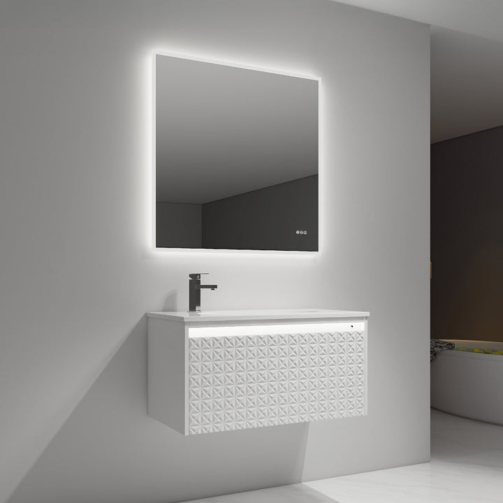 Thun 041 Wall-Mounted Bathroom Vanity with Sink