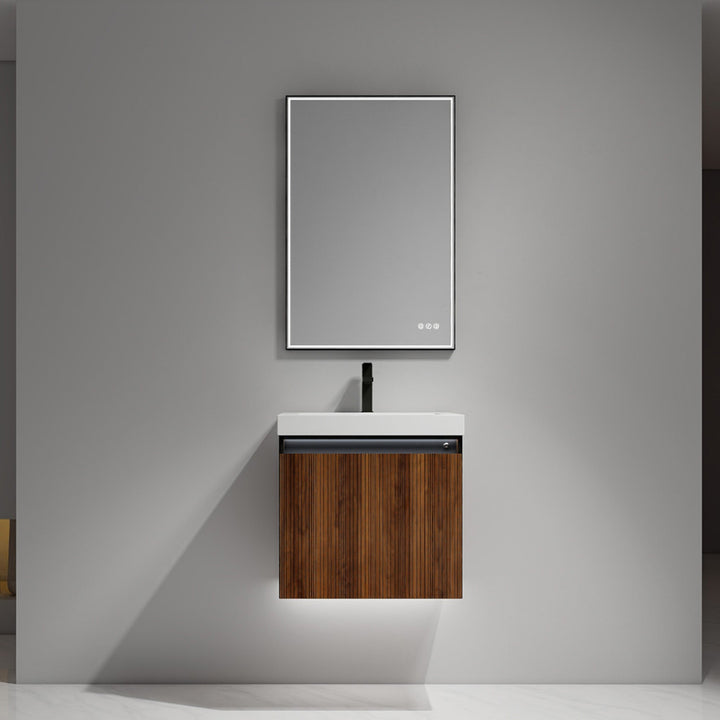 Lille Wall-Mounted Bathroom Vanity with LED Lights