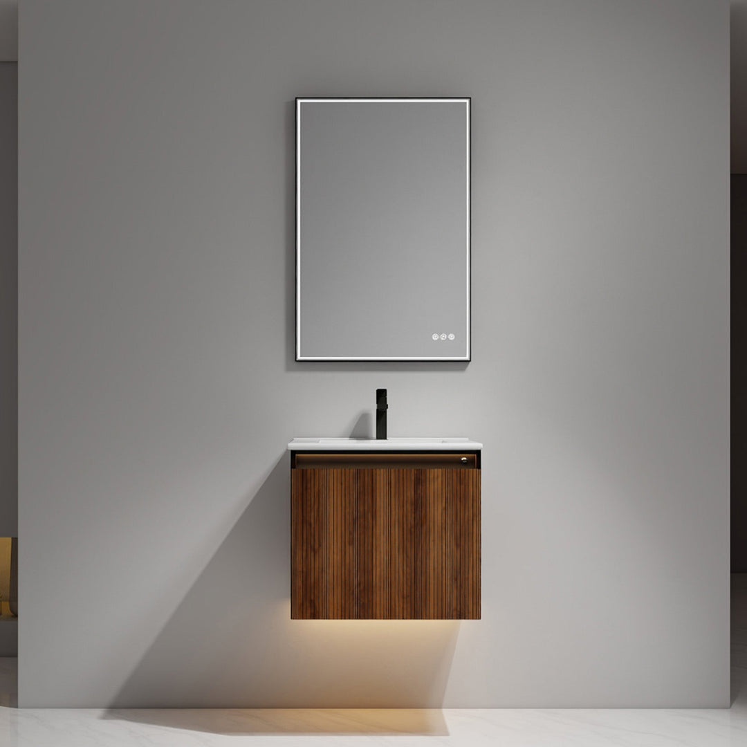 Lille Wall-Mounted Bathroom Vanity with LED Lights