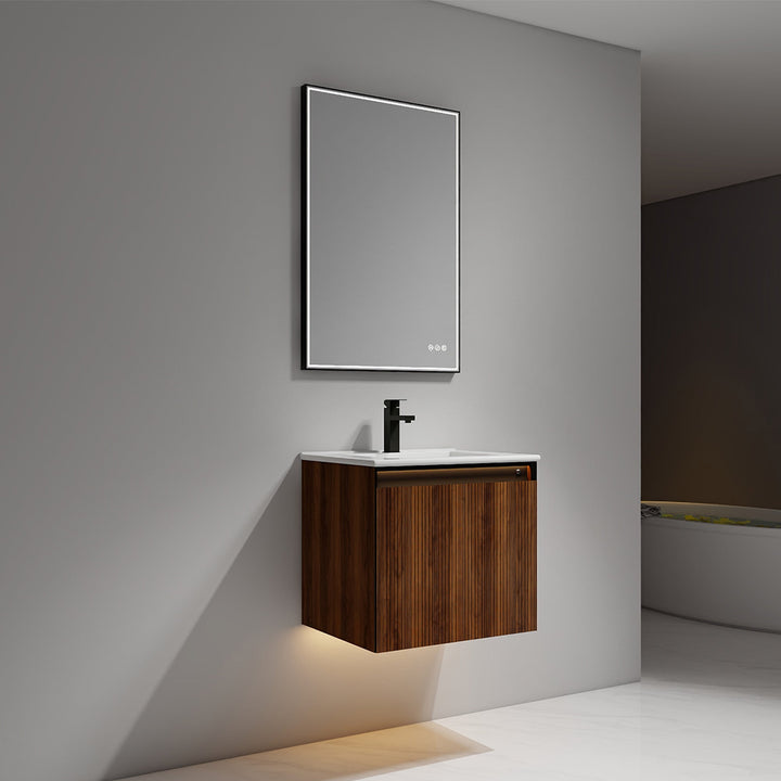 Lille Wall-Mounted Bathroom Vanity with LED Lights
