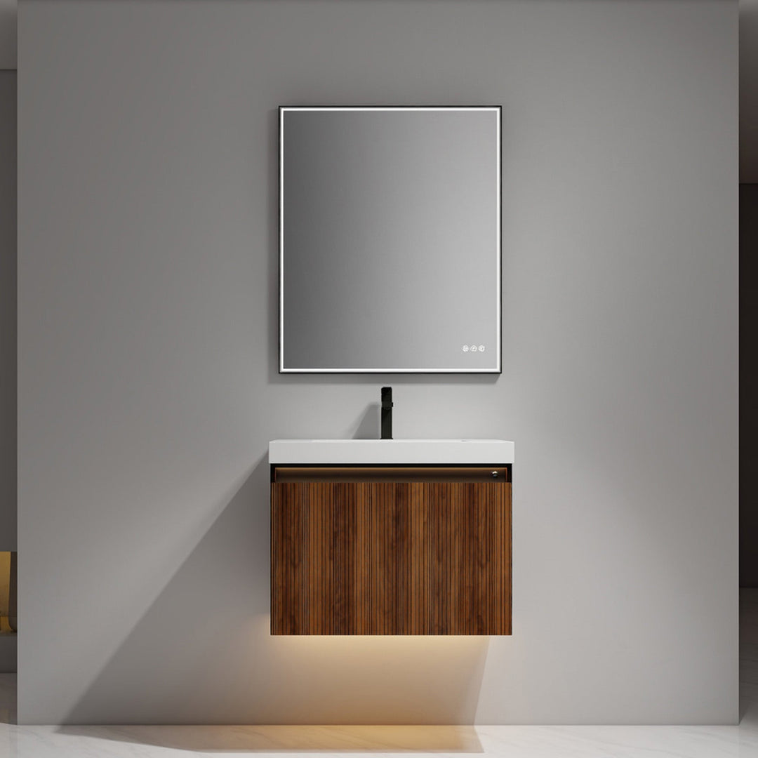 Lille Wall-Mounted Bathroom Vanity with LED Lights