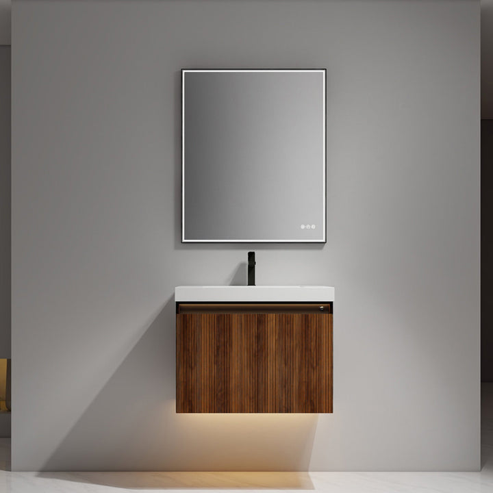 Lille Wall-Mounted Bathroom Vanity with LED Lights