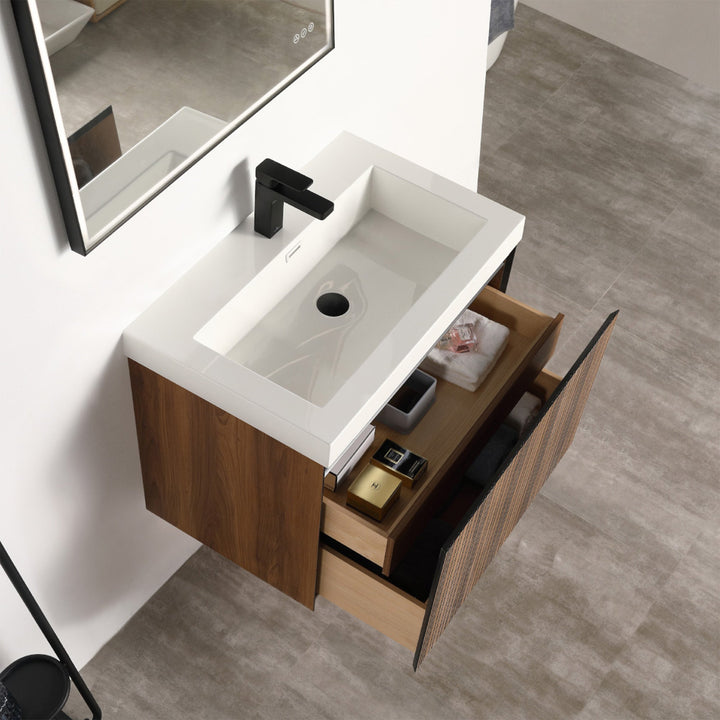 Lille Wall-Mounted Bathroom Vanity with LED Lights