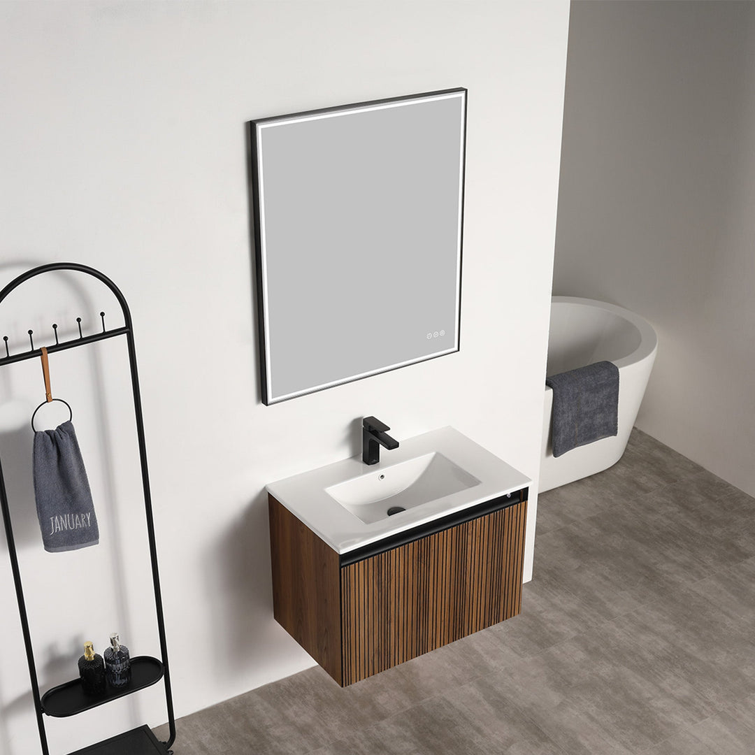 Lille Wall-Mounted Bathroom Vanity with LED Lights