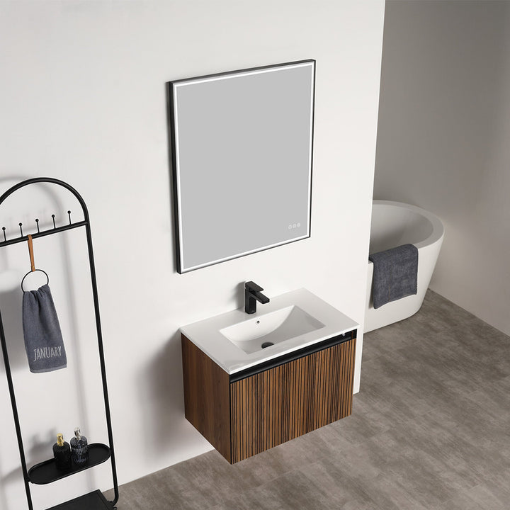 Lille Wall-Mounted Bathroom Vanity with LED Lights
