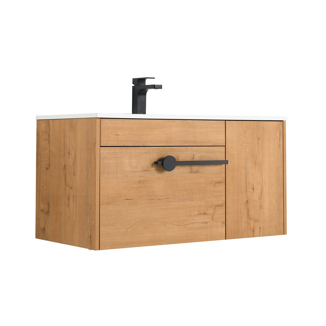 Bilbao Wall-Mounted Bathroom Vanity with SMC Sink