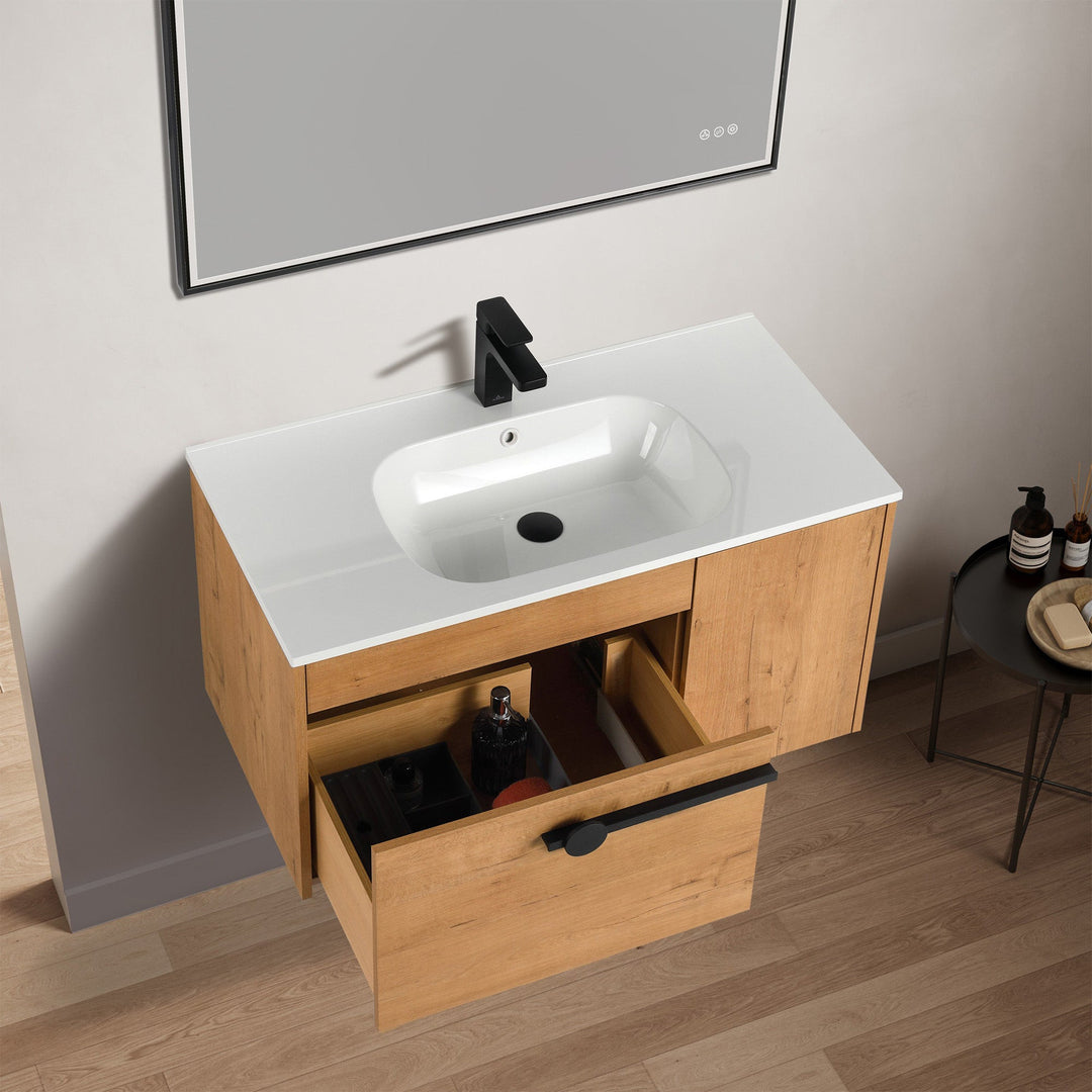 Bilbao Wall-Mounted Bathroom Vanity with SMC Sink