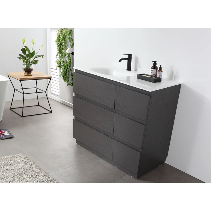 Rothenburg Sink Freestanding Bathroom Vanity with Solid Surface Sink