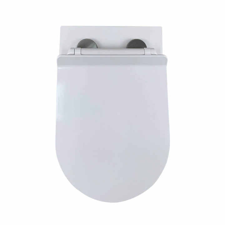 The Dakota Wall Hung Toilet is shown from above with the lid closed, set against a plain white background.