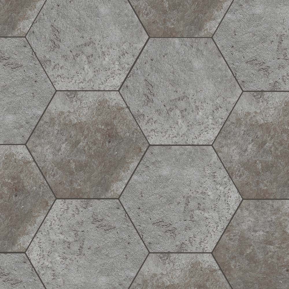 Symmetry Hexagon Matte Porcelain Mosaic Tile