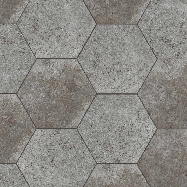 Symmetry Hexagon Matte Porcelain Mosaic Tile