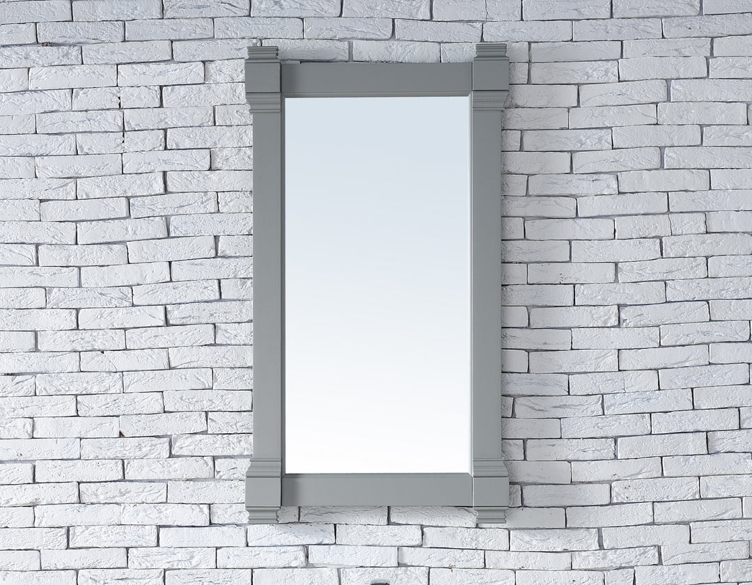 Brittany 22" x 39" Rectangular Bathroom Mirror, Urban Gray