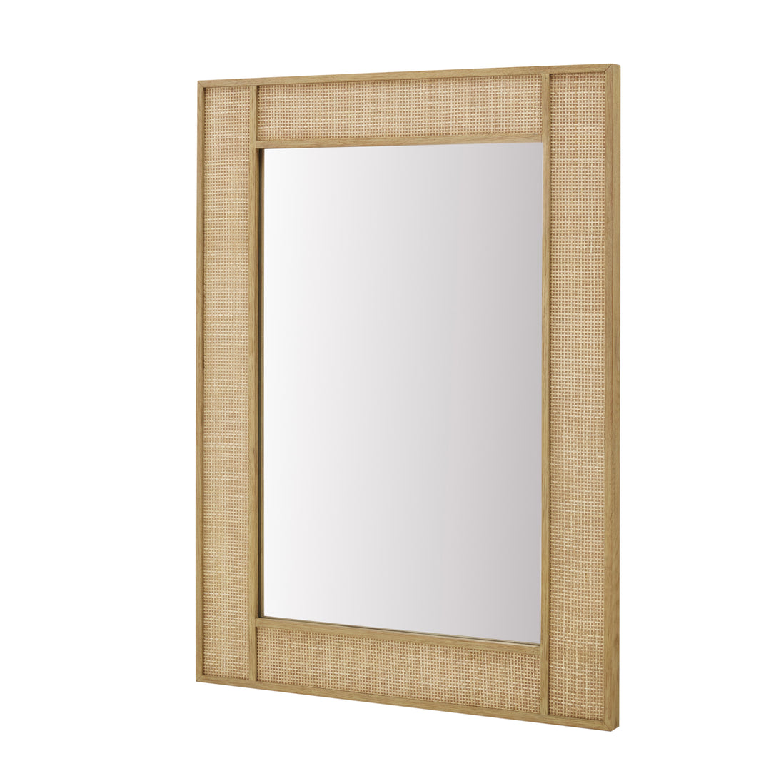Solene 28" x 38" Bathroom Mirror, Seaside Oak
