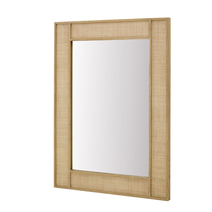 Solene 28" x 38" Bathroom Mirror, Seaside Oak