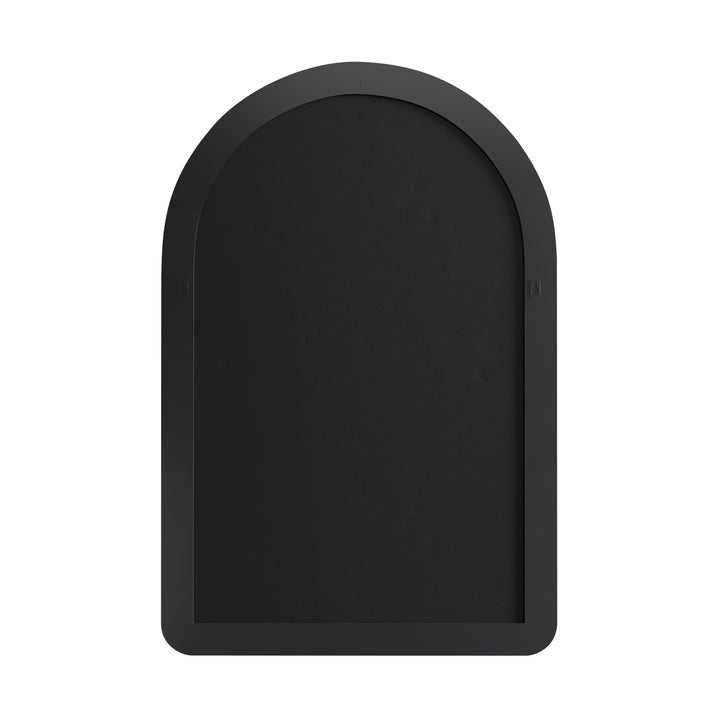 Rohe 24" x 36" Arched Bathroom Mirror, Matte Black