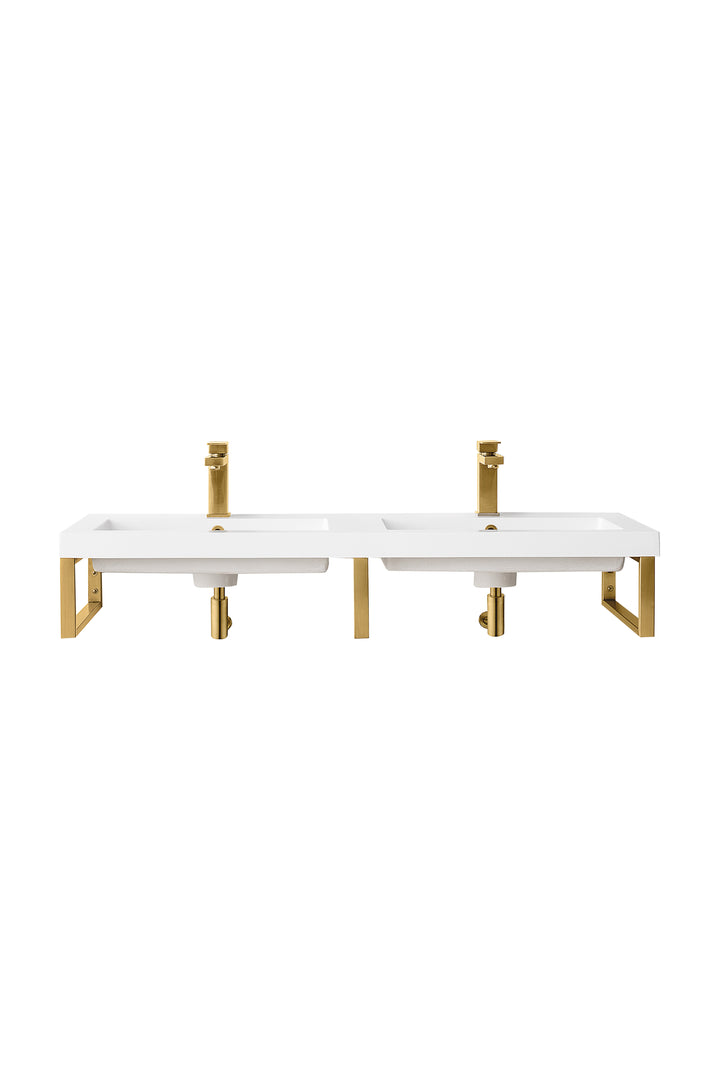 Boston Sink Floating Bathroom Vanity with Composite Stone Top