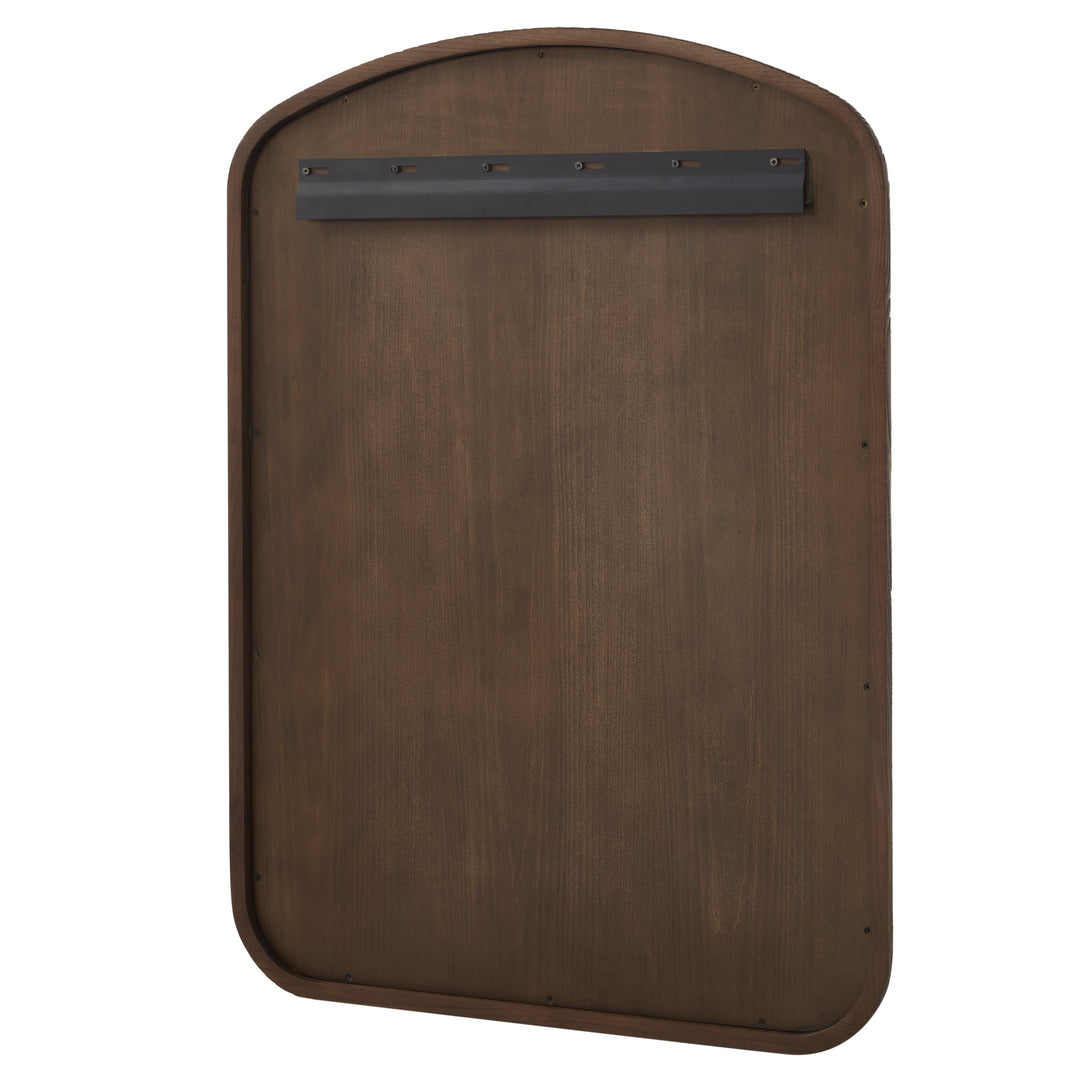 Gracyn 28" x 38" Arched Bathroom Mirror, Sable