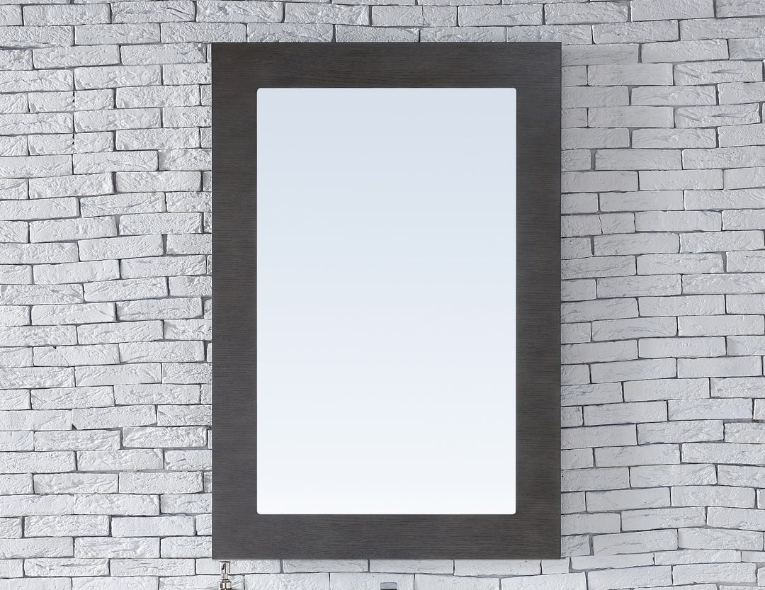 Metropolitan 30" x 44" Bathroom Mirror, Silver Oak