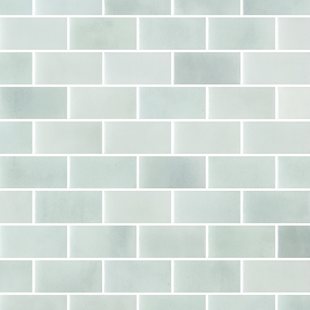 Vetro Brick Matte Glass Mosaic Tile | ANVE Kitchen &amp; Bath
