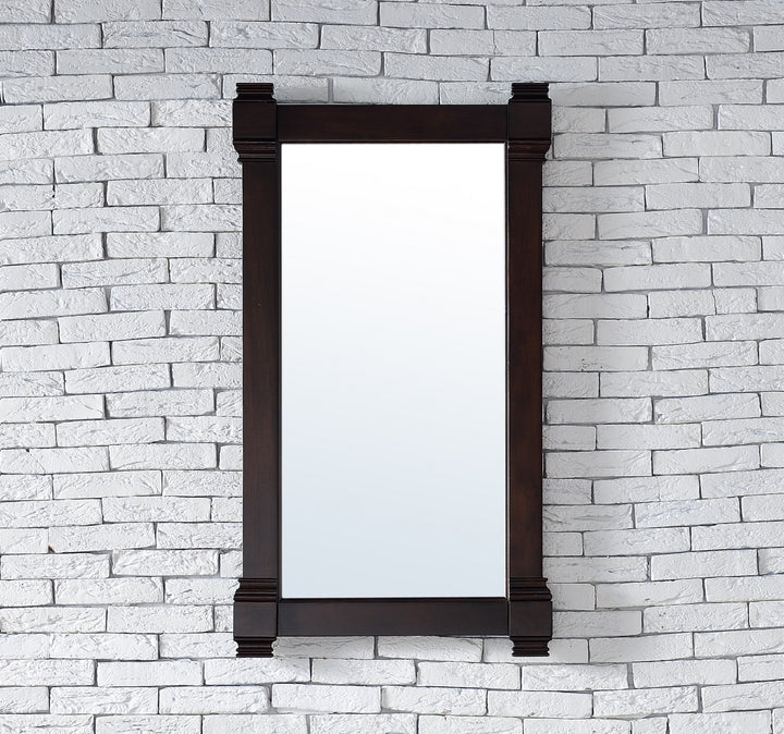 Brittany 22" x 39" Rectangular Bathroom Mirror, Burnished Mahogany