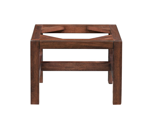 Addison 15" Wooden Stand for Grand Tower Hutch in Mid-Century Acacia | ANVE Kitchen & Bath