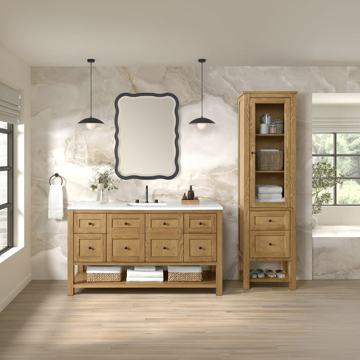Breckenridge 22" Linen Cabinet in Light Natural Oak