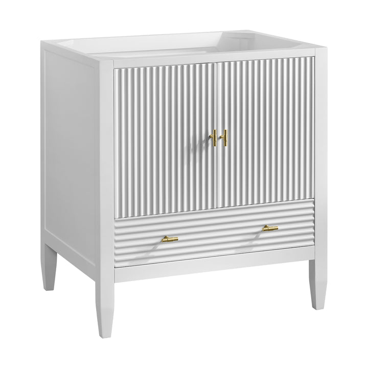Myrrin 30" Single Vanity Cabinet in Bright White | ANVE Kitchen &amp; Bath