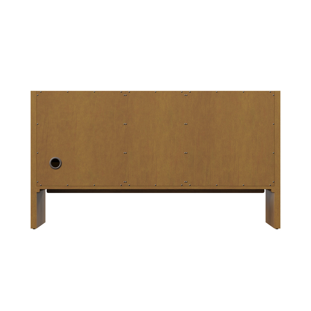 Hudson 60" Double Vanity Cabinet in Honey Oak