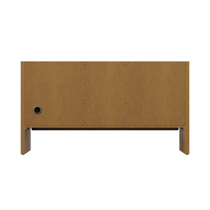 Hudson 60" Double Vanity Cabinet in Honey Oak