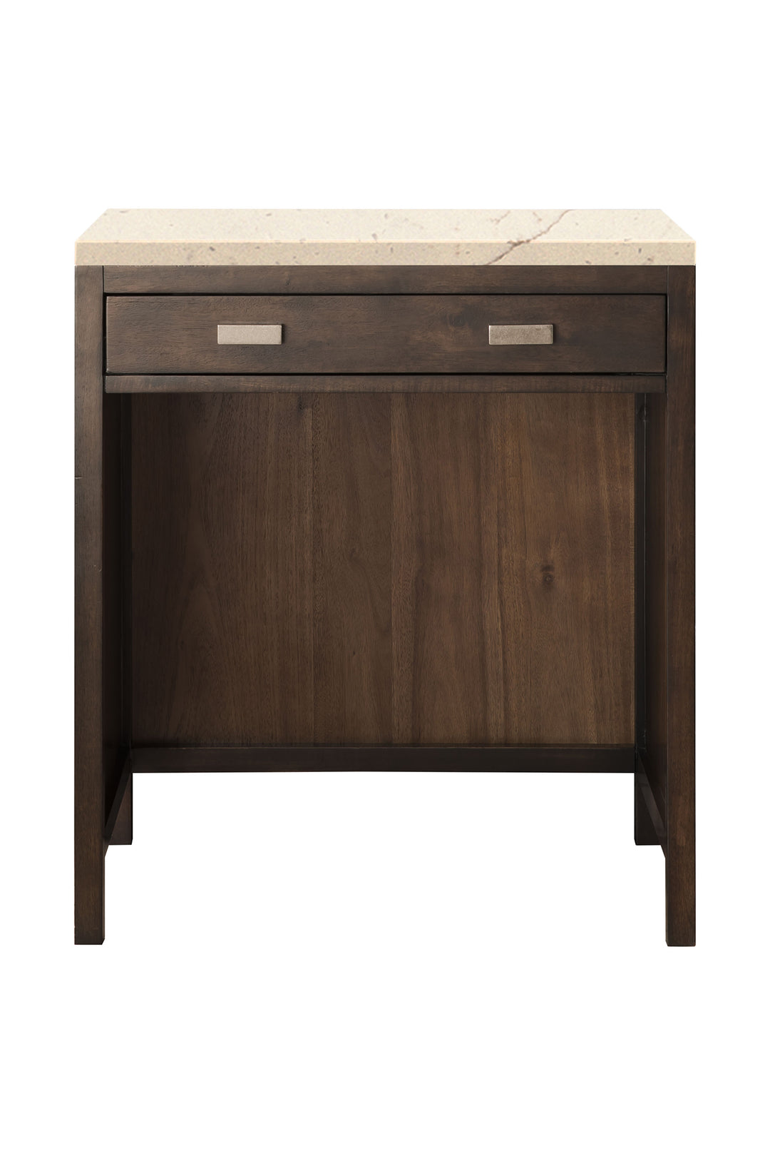 Addison 30" Countertop Unit in Mid-Century Acacia, Eternal Marfil Silestone Top | ANVE Kitchen & Bath